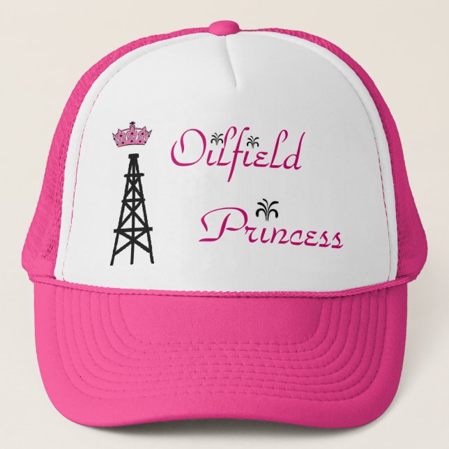 Oilfield Princess pink trucker hat (Front)
