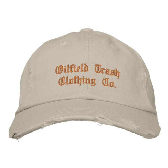 Oilfield Trash Clothing Co. Embroidered Baseball Cap (Front)