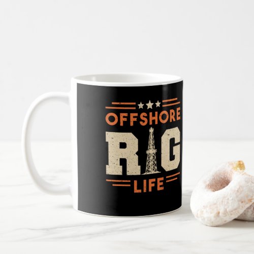 Oilfield Worker Drilling Roughneck Offshore Rig Coffee Mug