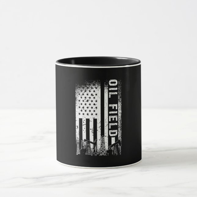 Oilfield Worker Oil Field Oil Rig Roughneck Gas Mug (Center)