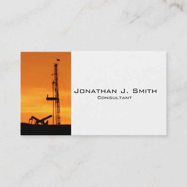 Oilfield Workover Service Rig, Pumping Units Business Card (Front)