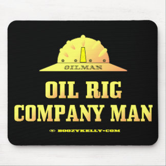 Oilman,Oil Rig Company Man,Drilling,Gas,Gold Mouse Pad