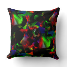 Oily green and red stains with dark parts throw pi