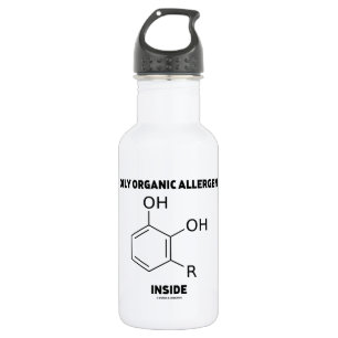 Oily Organic Allergen Inside (Urushiol Molecule) Water Bottle