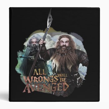 Oin And Gloin 3 Ring Binder by thehobbit at Zazzle