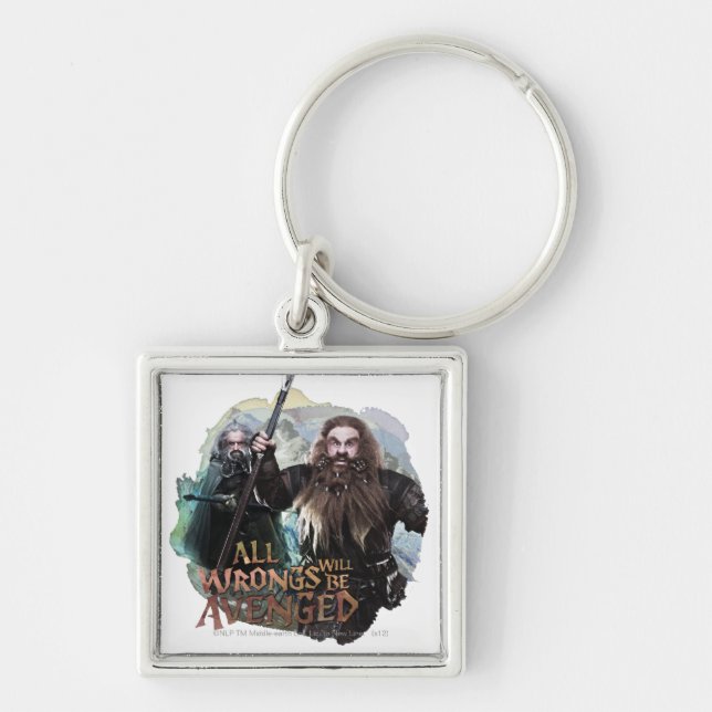 Oin and Gloin Keychain (Front)