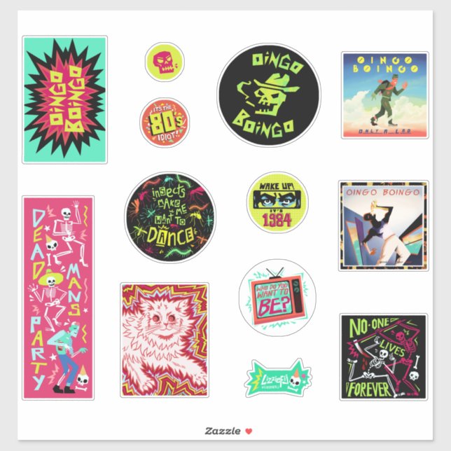 Oingo Boingo 12 sticker set (Sheet)