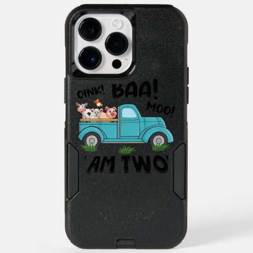 Oink Baa Moo I Am Two OtterBox iPhone 14 Pro Max Case