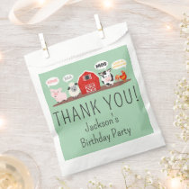 Oink Baa Moo Thank you Farm Animal Party Favor Bag