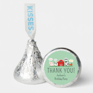 Oink Baa Moo Thank you Farm Animal Party Hershey®'s Kisses®