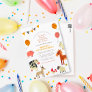 Oink Baa Quack Moo Farm Animals Birthday Party  Postcard