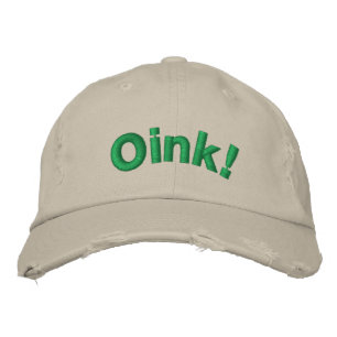 Oink! Embroidered Baseball Hat