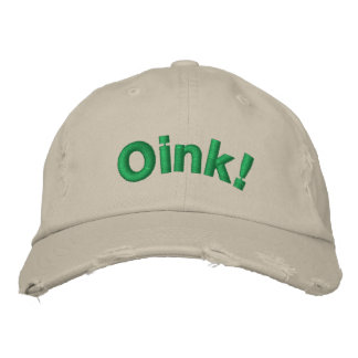 Oink! Embroidered Baseball Hat