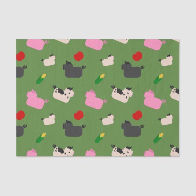 Oink Oink Here Tissue Paper (Front)