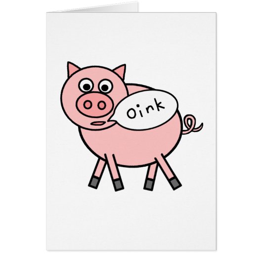 Oink Oink Pig Cards (Front)