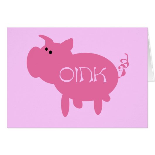 Oink Pink Pig Tshirts and Gifts (Front Horizontal)