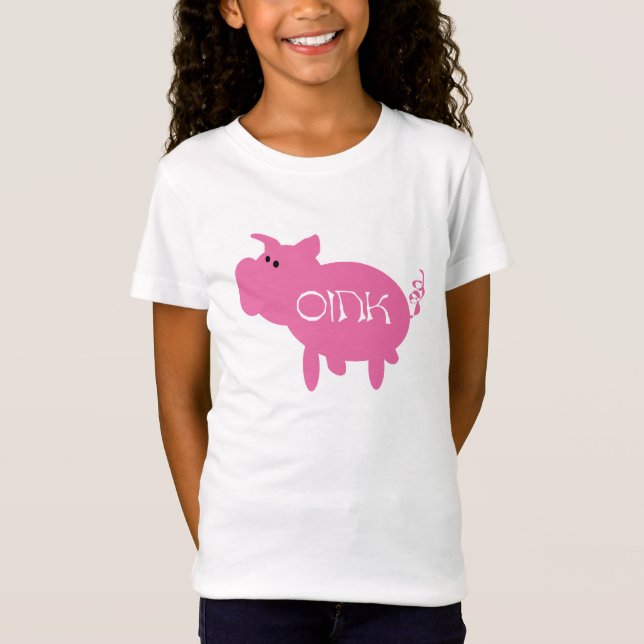 Oink Pink Pig Tshirts and Gifts (Front)
