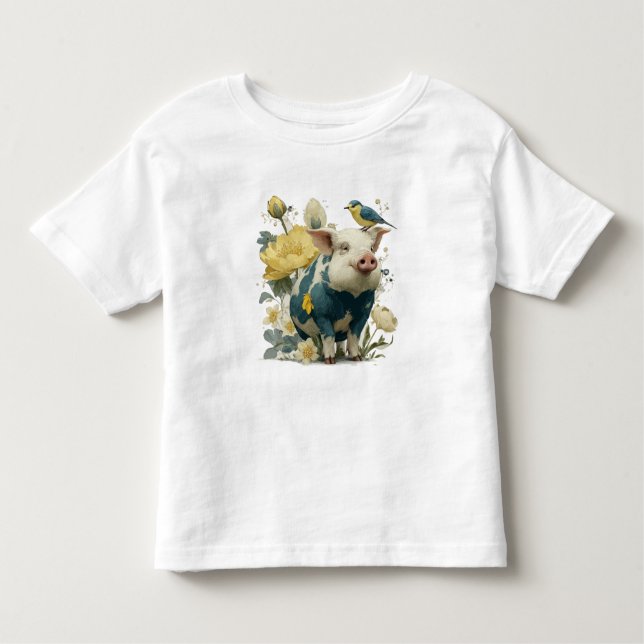 Oink-tastic: Fun Pig Design Toddler T-shirt (Front)