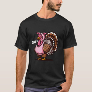 Oink Turkey Thanksgiving Funny In Pig Disguise Hal T-Shirt
