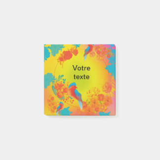 oiseau post-it notes