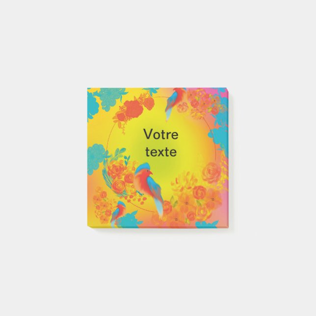 oiseau post-it notes (Front)