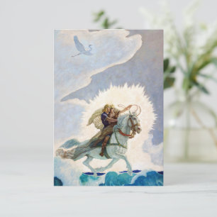 Oisin Rides to the Land of Youth by N. C. Wyeth Enclosure Card