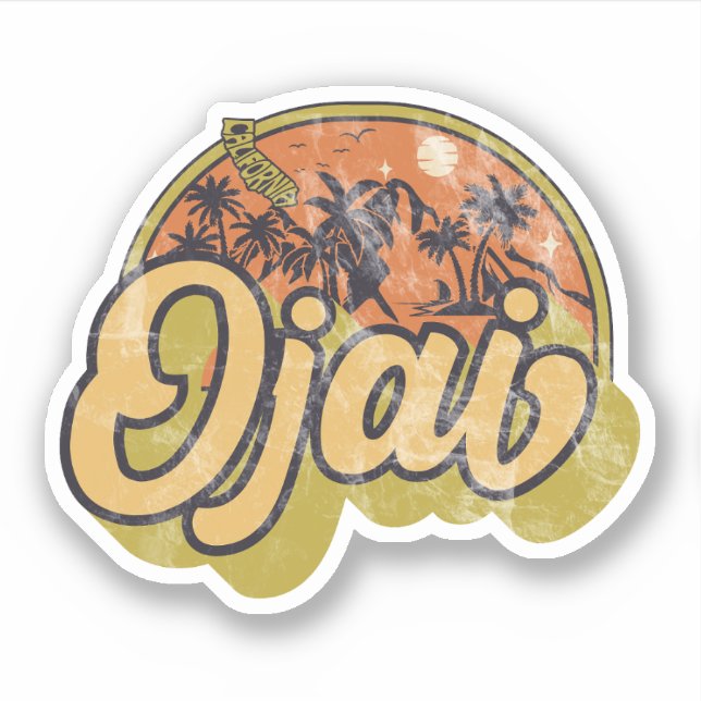 Ojai, California Sticker (Front)