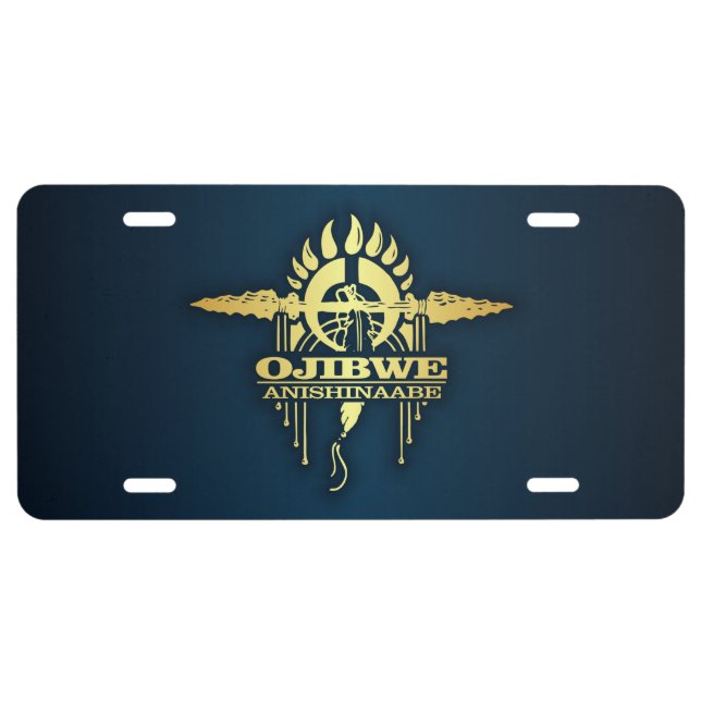 Ojibwe 2 license plate (Front)