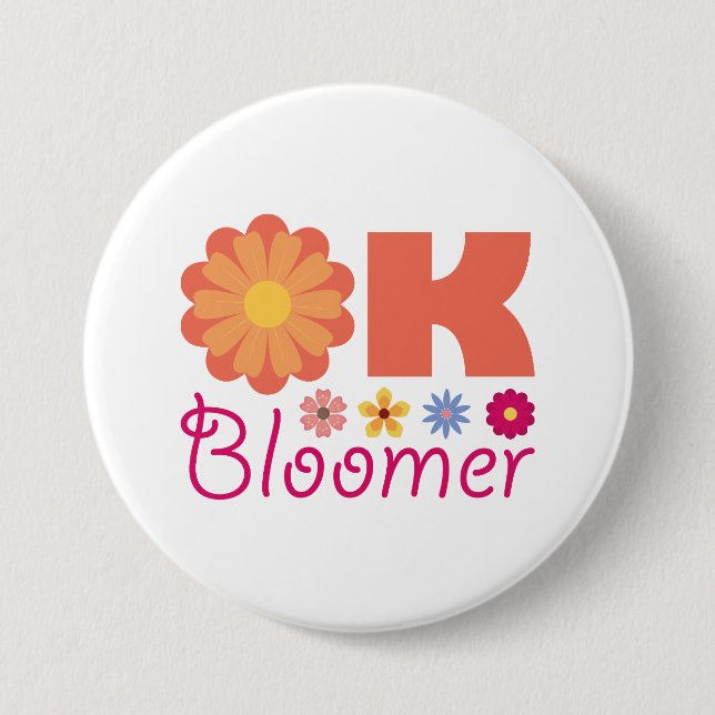 Ok Bloomer Button (Front)