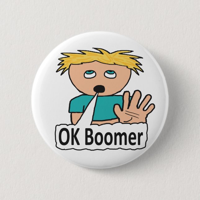 OK Boomer Button (Front)