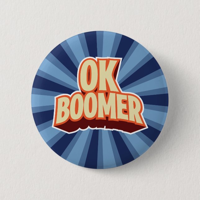 OK Boomer Button (Front)