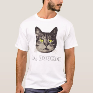 Ok Boomer Cat Shirt Millennial Cat Gift Oka