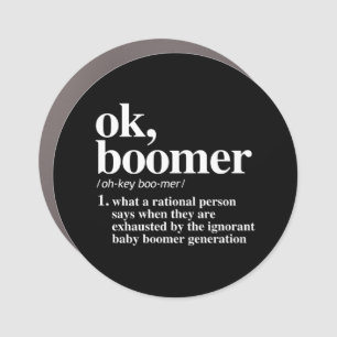 Ok, Boomer Definition Car Magnet