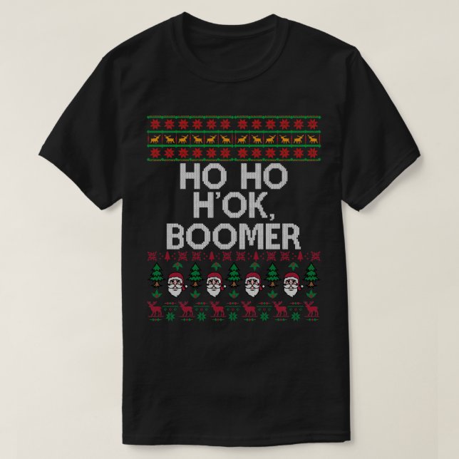 Ok Boomer Funny Ugly Christmas Sweater Gen Z (Design Front)
