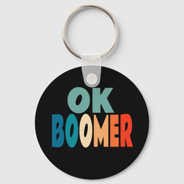 Ok Boomer Keychain (Front)