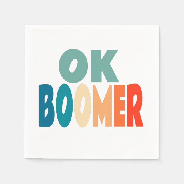 Ok Boomer Napkins (Front)