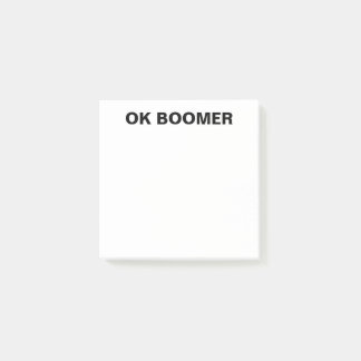 OK Boomer Post- It Notes Funny Office Gag Gift