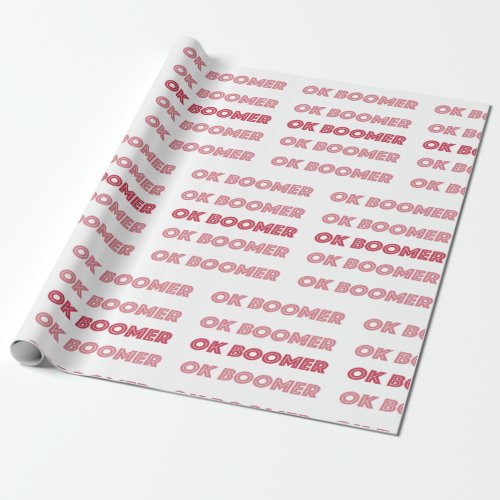 OK BOOMER WRAPPING PAPER
