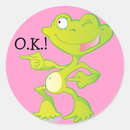 OK Frog Reward Stickers