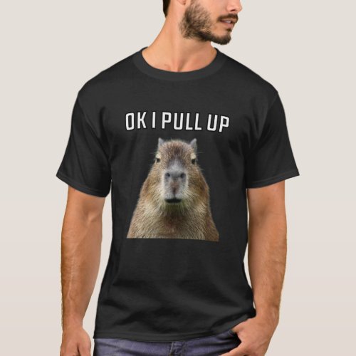 Ok I Pull Up Capybara T_Shirt