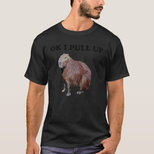 Ok I Pull Up Capybara T_Shirt