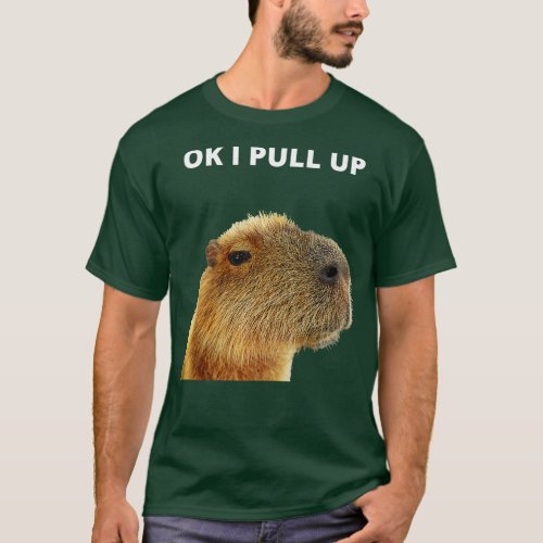 Ok I Pull Up Capybara T_Shirt