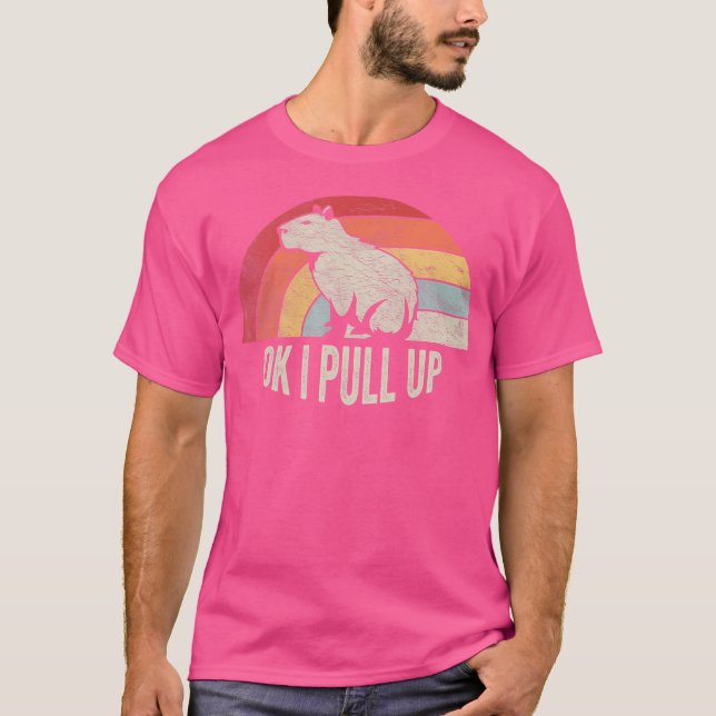 Ok I Pull Up Funny Capybara Capybara T-Shirt (Front)