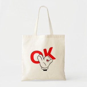 ok man yes man work funny tote bag