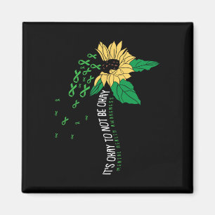 Ok Not To Be Ok Mental Health Awareness Sunflower  Magnet