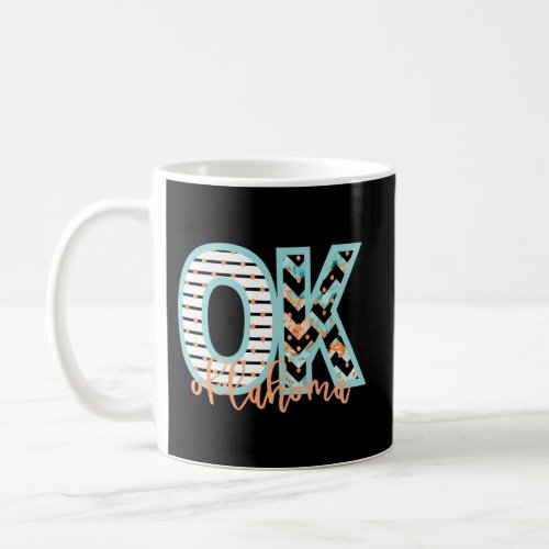 Ok Oklahoma For Her State Outline Abbreviation Coffee Mug