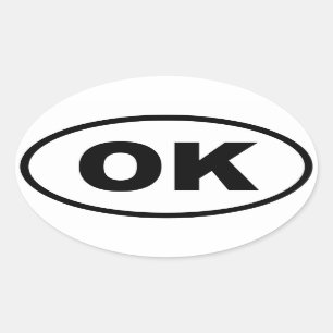 OK Oklahoma Oval Sticker