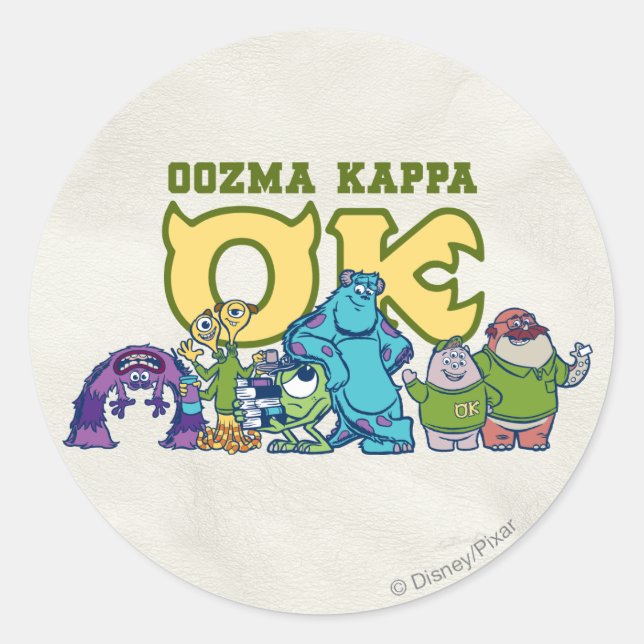 OK - OOZMA KAPPA  1 CLASSIC ROUND STICKER (Front)