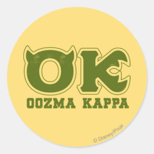 OK - OOZMA KAPPA Logo Classic Round Sticker