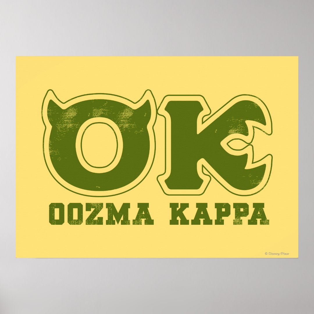 OK OOZMA KAPPA Logo Poster Zazzle